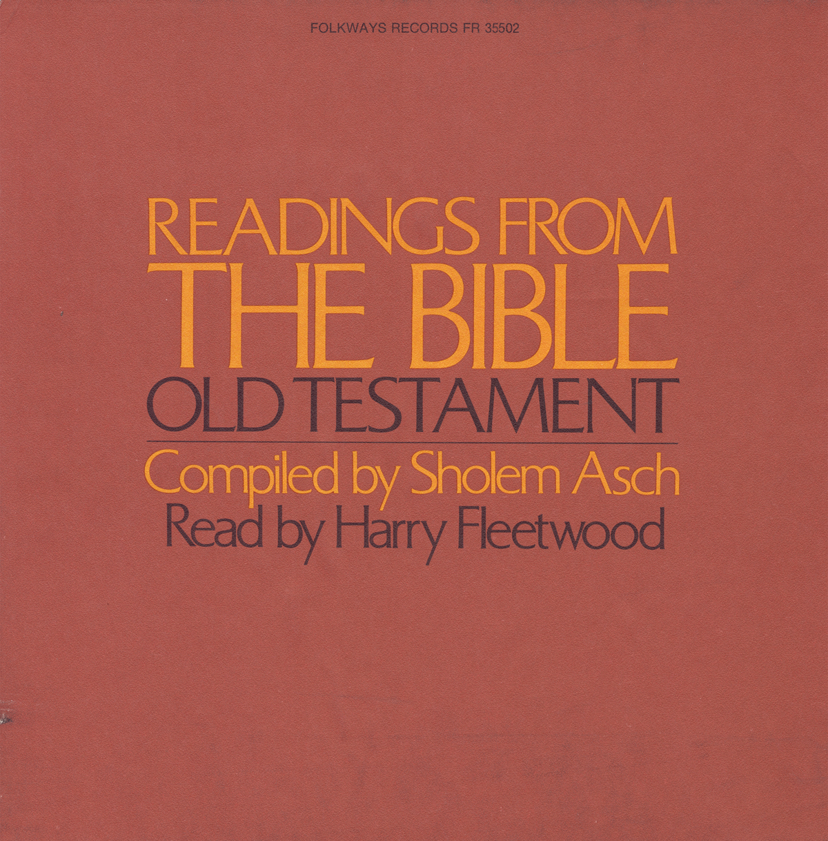 READINGS FROM THE BIBLE - OLD TESTAMENT