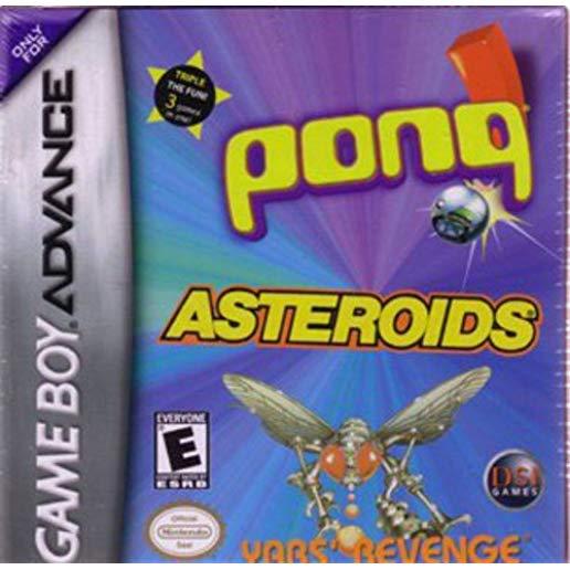 ASTEROIDS/PONG/YAR'S REVENGE / GAME (GBA)