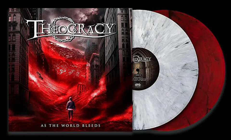 AS THE WORLD BLEEDS (WHITE/BLACK MARBLE BLOOD RED)