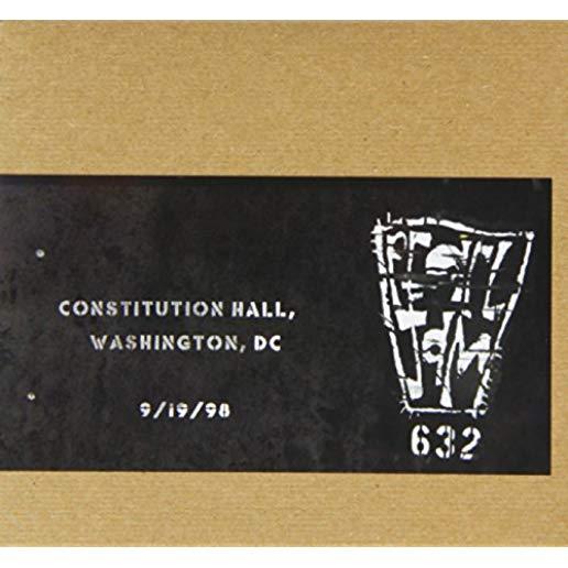 OFFICIAL BOOTLEG: CONSTITUTION HALL DC 9/19/98