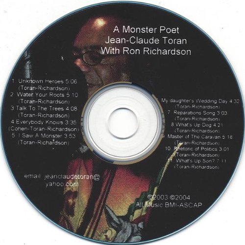 MONSTER POET JEAN-CLAUDE TORAN WITH RON RICHARDSON