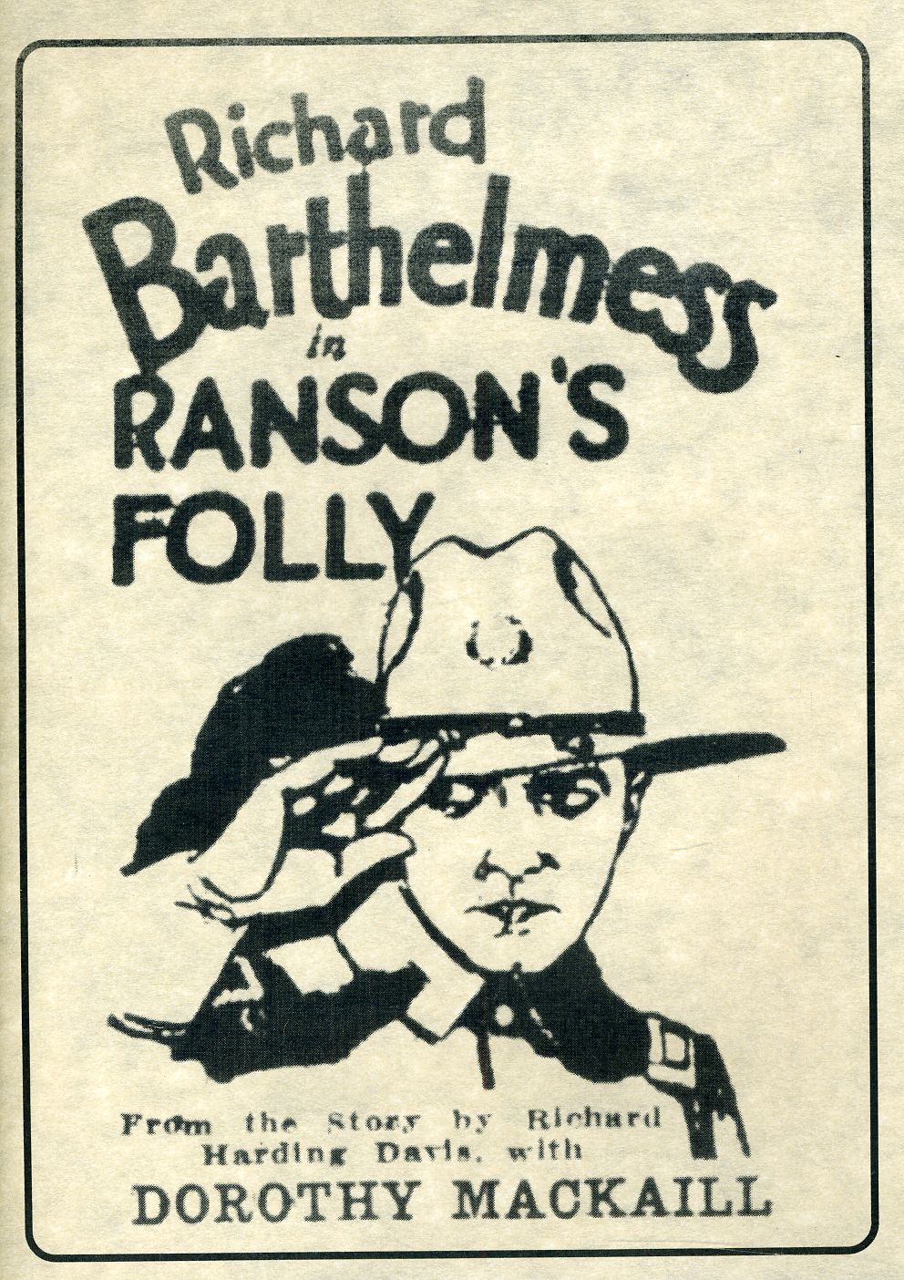 RANSONS FOLLY (1926) (SILENT) / (B&W)