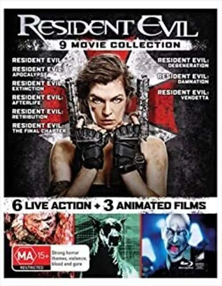 RESIDENT EVIL: THE COMPLETE 9 FILM COLLECTION