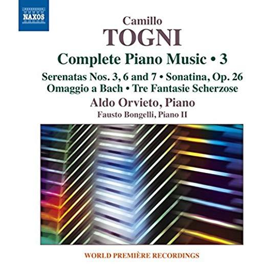 CAMILLO TOGNI: COMPLETE PIANO MUSIC 3
