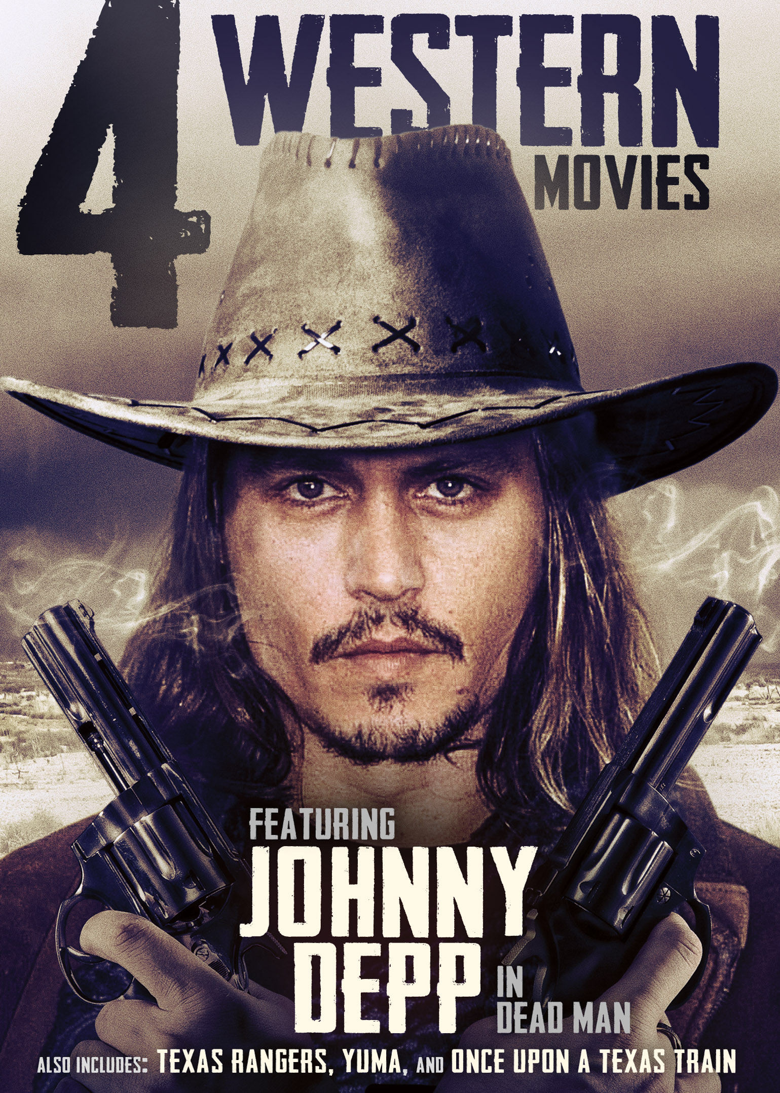4-MOVIES WESTERN: FEATURING JOHNNY DEPP IN DEAD