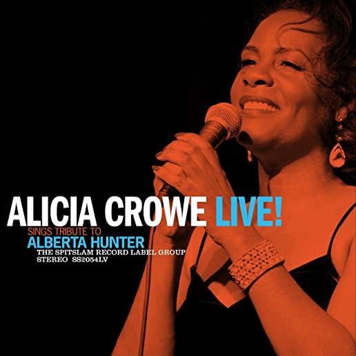 ALICIA CROWE SINGS TRIBUTE TO ALBERTA HUNTER LIVE!