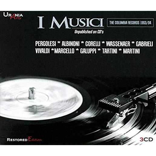 I MUSICI: UNPUBLISHED ON AUDIO CD 1953-1954
