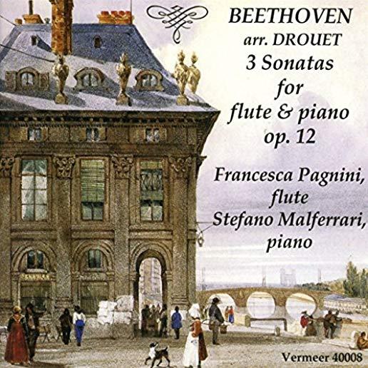 BEETHOVEN: 3 SONATAS FOR FLUTE & PIANO OP.12