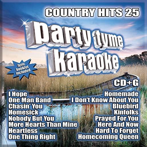 PARTY TYME KARAOKE: COUNTRY HITS 25 / VARIOUS