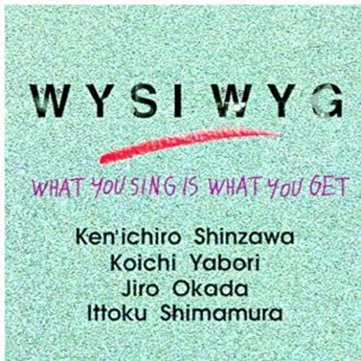 WHAT YOU SING IS WHAT YOU GET (JPN)