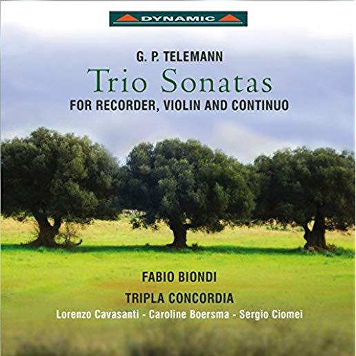 TRIO SONATAS FOR RECORDER VIOLIN & CONTINUO