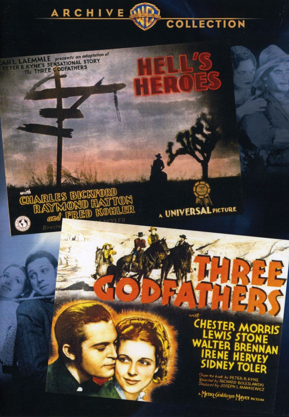 WAC DOUBLE FEATURES: HELLS HEROES/THREE GODFATHER