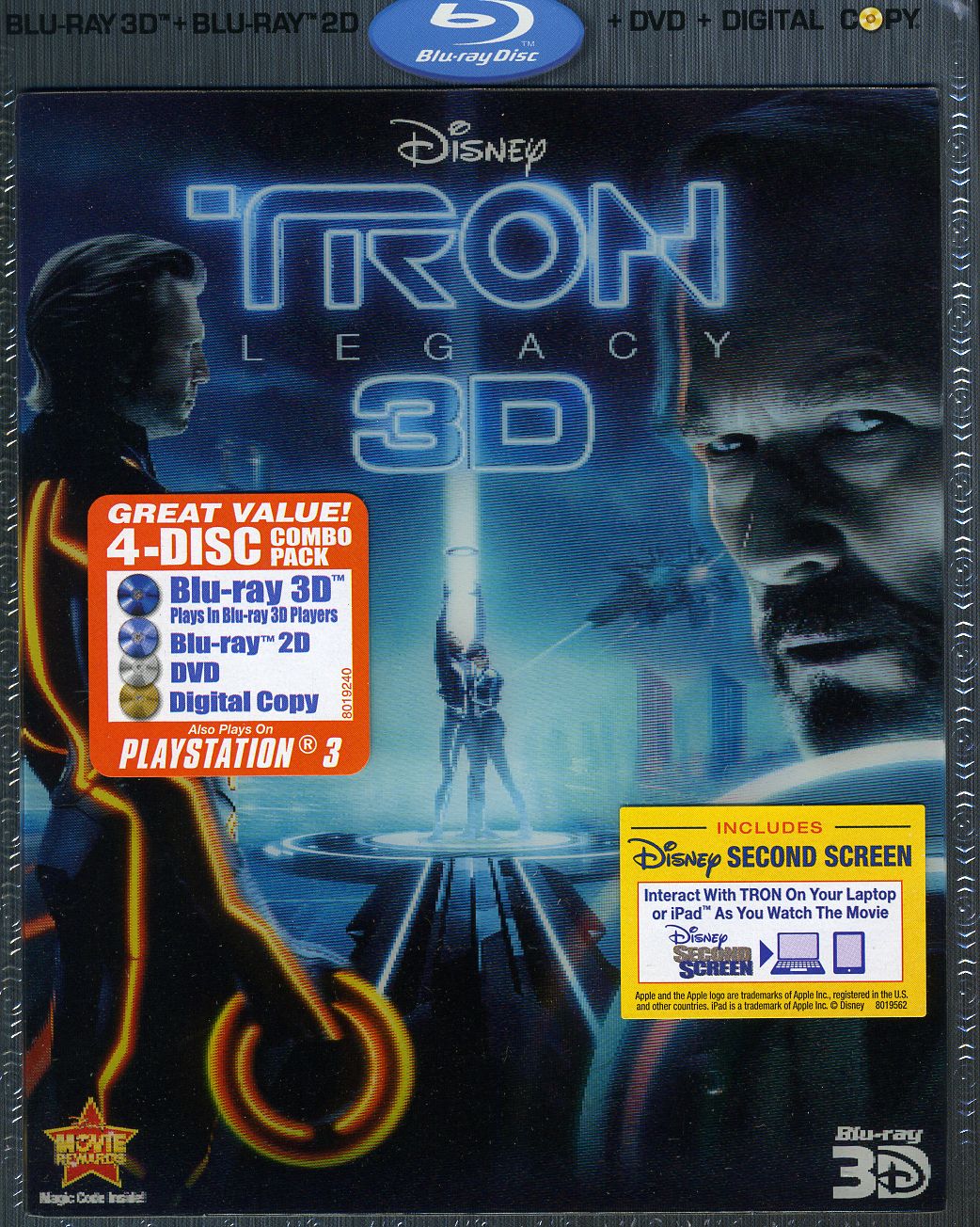 TRON: LEGACY (3D) (W/DVD) (WBR) (3-D) (AC3) (DOL)