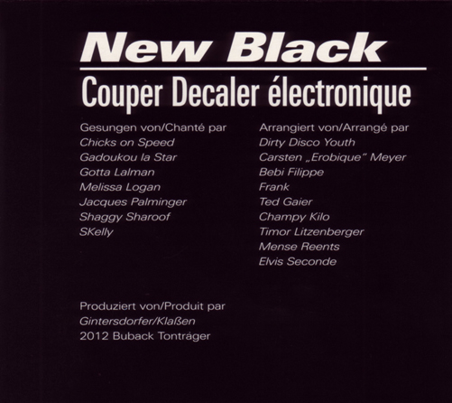 NEW BLACK: COUPER DECALER ELECTRONIQUE / VARIOUS
