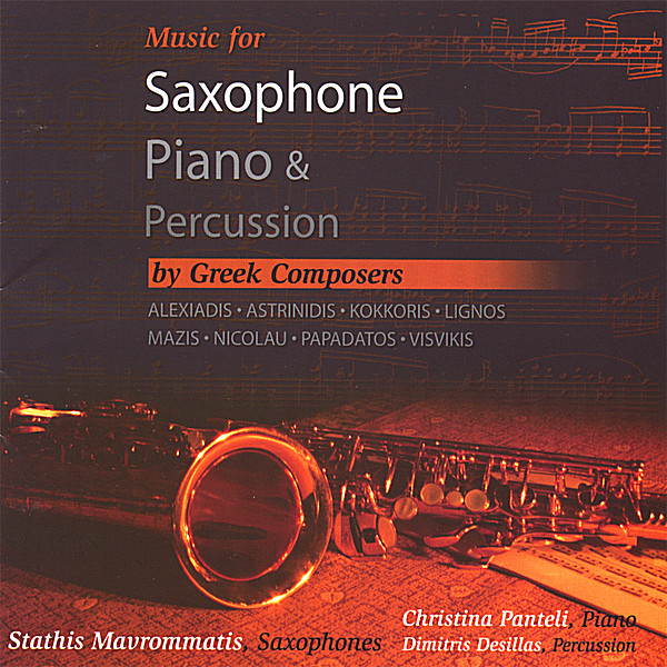 MUSIC FOR SAXOPHONEPIANO & PERCUSSION BY GREEK COM