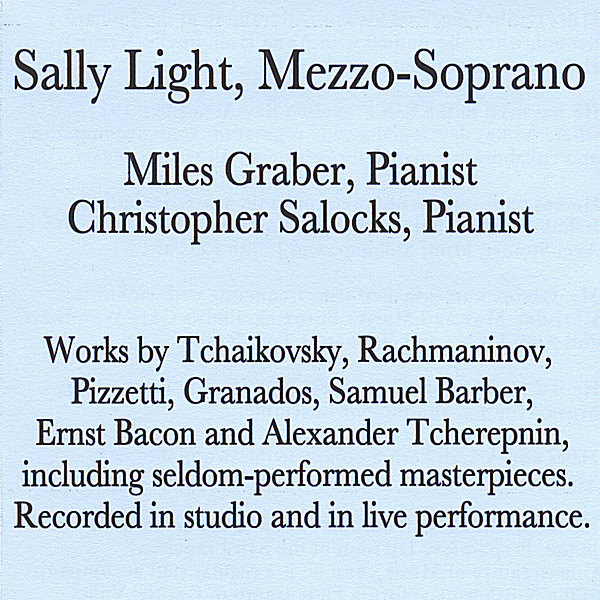 SALLY LIGHT MEZZO-SOPRANO