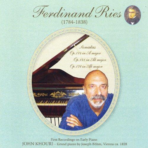 FERDINAND RIES: HIS LAST THREE PIANO SONATAS (CDR)