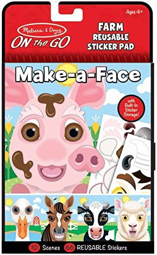 Make-A-Face Farm Reusable Sticker Pad