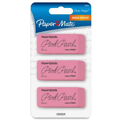 Pink Pearl Eraser Med 3/Pack