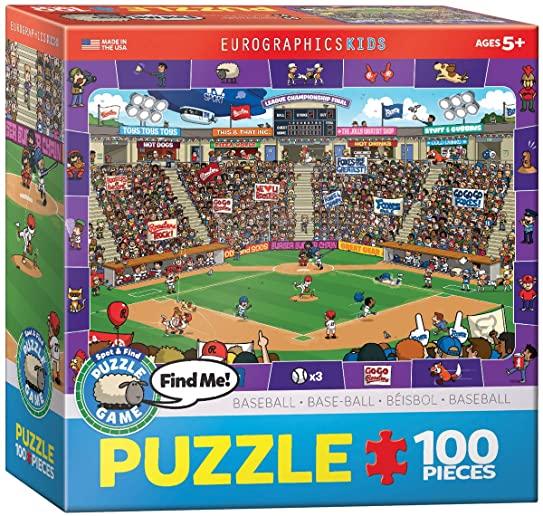 Baseball-Spot & Find 100-Piece Puzzle
