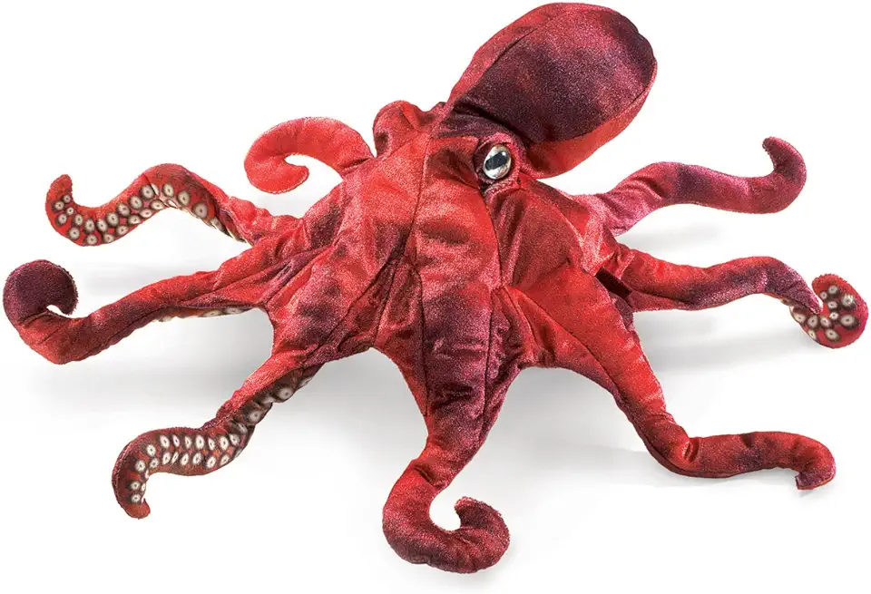 Puppet Red Octopus