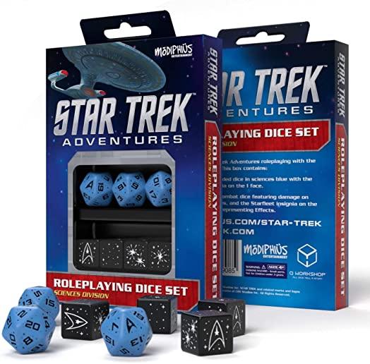 Star Trek Adventures Dice Set - Sciences Blue