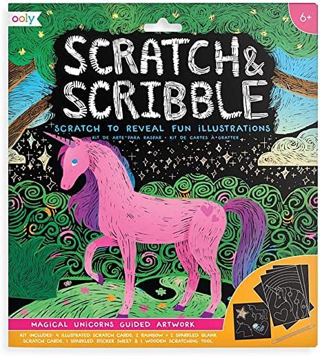 Scratch & Scribble Art Kit - Magical Unicorns