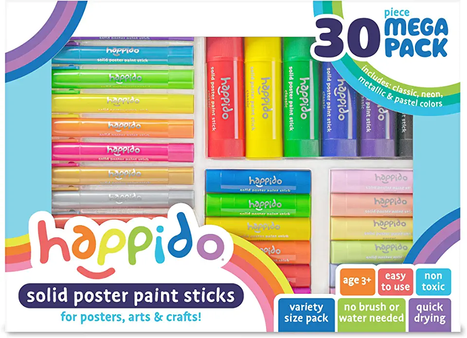 Confetti Stamp Double-Ended Markers - Set of 9