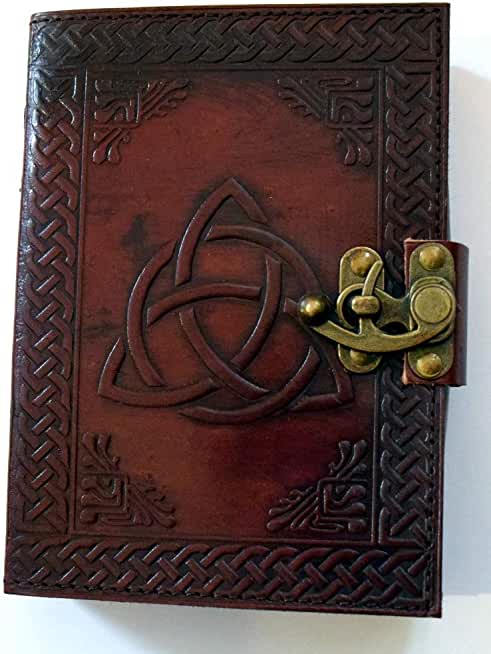 Triquetra Leather Embossed Journal