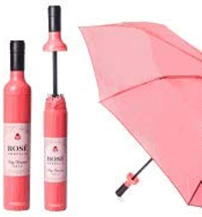Wine Bottle Umbrella: Rose Labeled