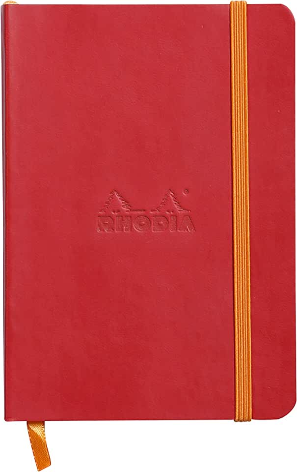 Rhodiarama Lined 4 X 5 1/2 Poppy Red Softcover Journal