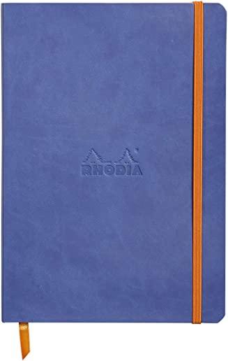 Rhodiarama Lined 6 X 8 1/4 Sapphire Blue Softcover Journal