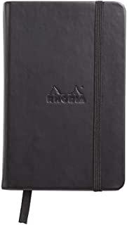 Rhodia Webbie Hardcover Dot Grid 3 1/2 X 5 1/2 A6 Black Cover Notebook