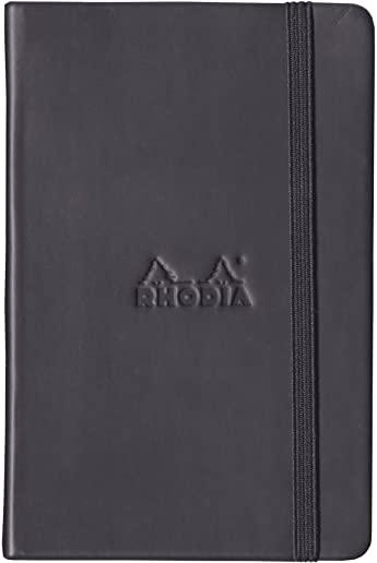 Rhodia Webbie Hardcover Dot Grid 5 1/2 X 8 1/4 A5 Black Cover Notebook