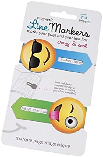 Linemarkers-Crazy & Cool (Magnetic Bookmark)