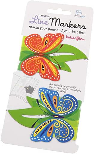 Linemarkers - Butterflies (Magnetic Bookmark)