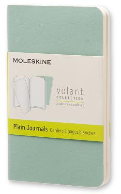 Moleskine Volant Journal (Set of 2), Extra Small, Plain, Sage Green, Seaweed Green, Soft Cover (2.5 X 4)