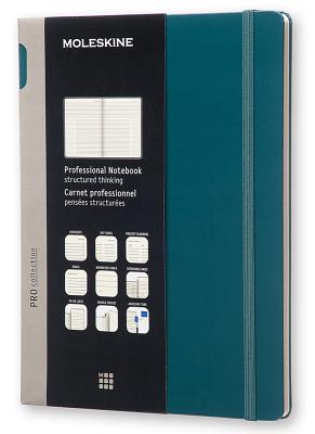 Moleskine Pro Collection Professional Notebook, Extra Large, Tide Green, Hard Cover (7.5 X 10)