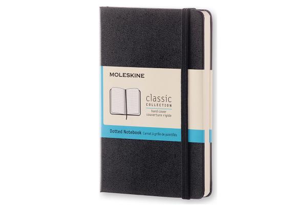Moleskine Classic Notebook, Pocket, Dotted, Black, Hard Cover (3.5 X 5.5)