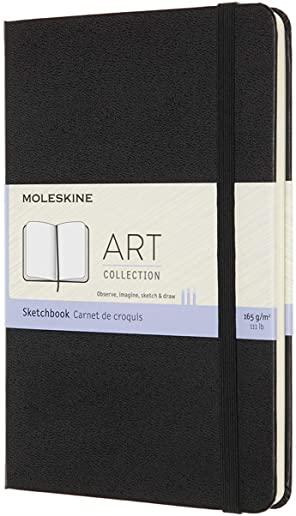 Moleskine Art Sketchbook, Medium, Black (4.5 X 7)