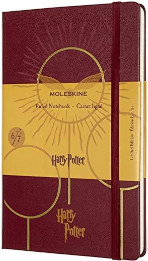Moleskine Limited Edition Notebook Harry Potter, Book6, Large, Ruled, Bordeaux Red (5 X 8.25)