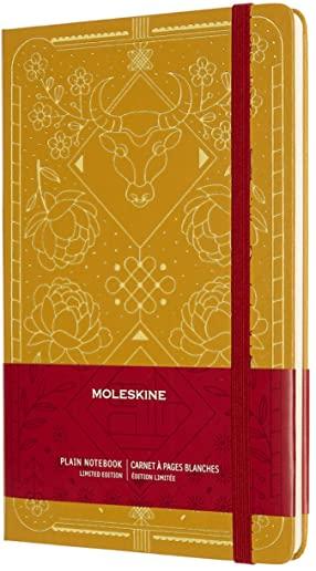 Moleskine Limited Edition Notebook Year of the Ox, Large, Gold, Plain (5 X 8.25)