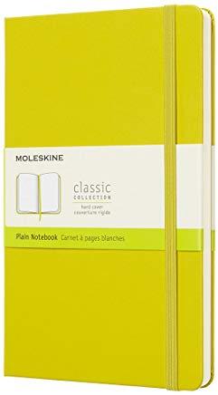 Moleskine Classic Notebook, Large, Plain, Yellow Dandelion, Hard Cover (5 X 8.25)