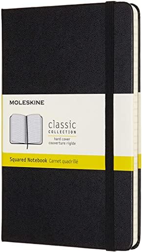Moleskine Notebook, Medium, Squared, Black, Hard Cover (4.5 X 7)