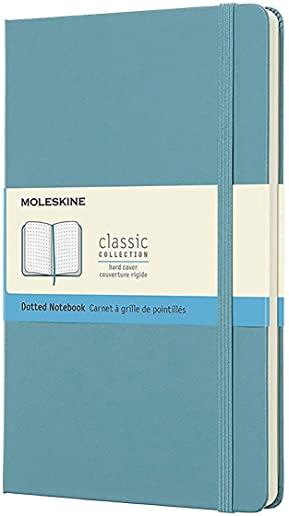 Moleskine Classic Notebook, Large, Dotted, Reef Blue, Hard Cover (5 X 8.25)