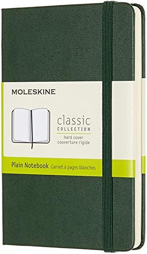 Moleskine Notebook, Pocket, Plain, Myrtle Green, Hard Cover (3.5 X 5.5)