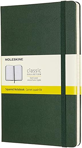 Moleskine Notebook, Large, Squared, Myrtle Green, Hard (5 X 8.25)