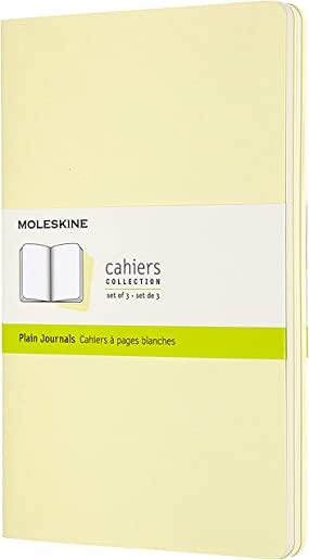 Moleskine Cahier Journal, Large, Plain, Tender Yellow (8.25 X 5)