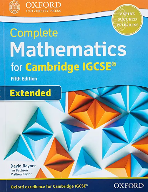 Cie Complete Igcse Extended Mathematics 5th Edition Book: With Website Link