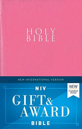 Niv, Gift and Award Bible, Leather-Look, Pink, Red Letter Edition, Comfort Print